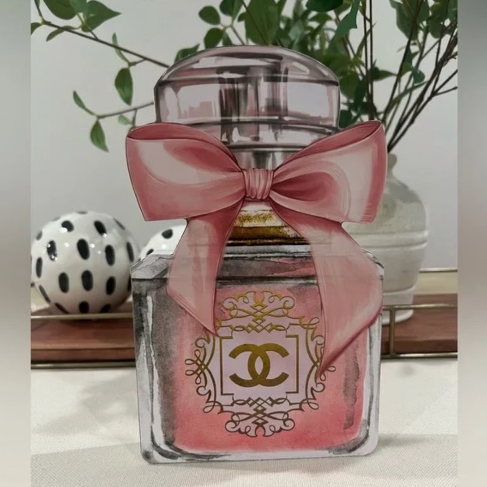 CHANEL PERFUME HOME 3D WOOD ACCENT DECOR - Picture 3 of 11